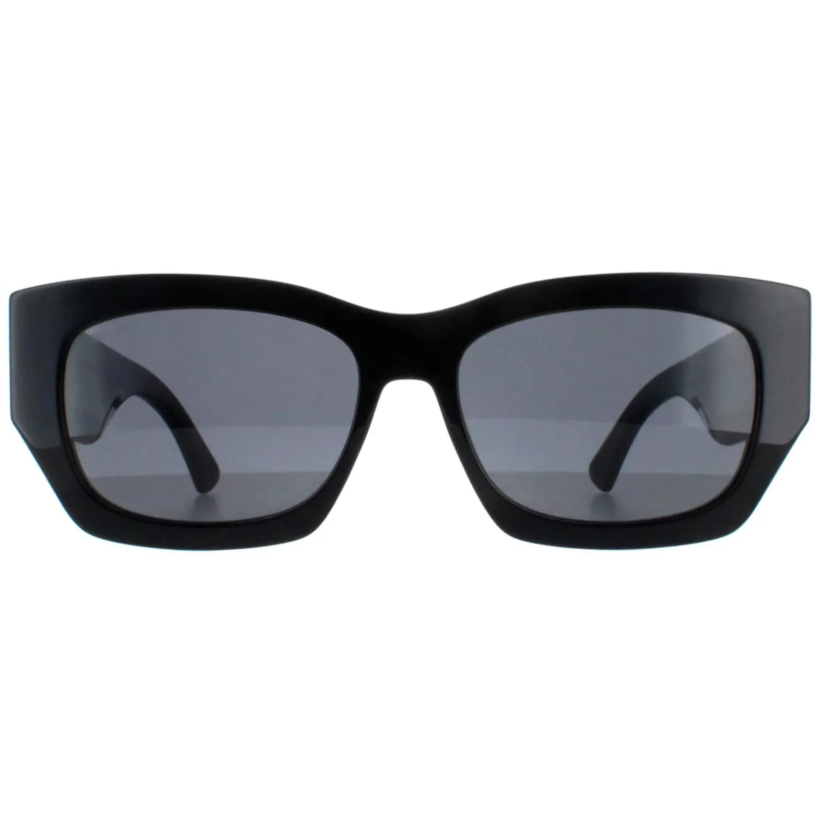 Jimmy Choo Rectangle|Jimmy Choo^Sunglasses CAMI/S 807 IR Black with Black Pattern Temples G