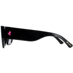Jimmy Choo Rectangle|Jimmy Choo^Sunglasses CAMI/S 807 IR Black with Black Pattern Temples G