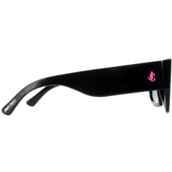 Jimmy Choo Rectangle|Jimmy Choo^Sunglasses CAMI/S 807 IR Black with Black Pattern Temples G