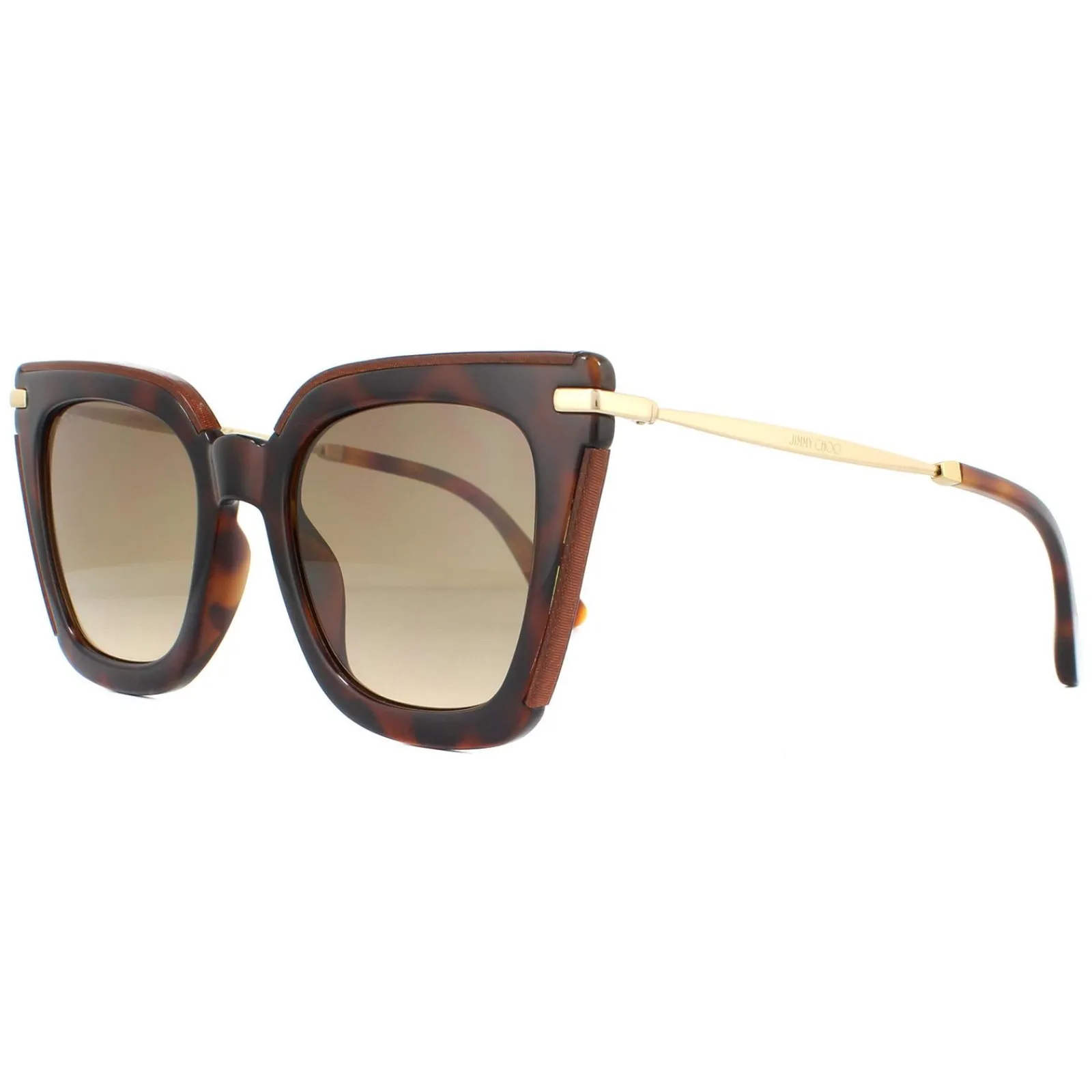 Jimmy Choo Square|Jimmy Choo^Sunglasses Ciara/G/S OCY HA Glitter Havana Brown Gradient