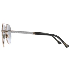 Jimmy Choo Aviator|Jimmy Choo^Sunglasses DEVAN/S RHL 9O Gold Black Dark Grey Gradient