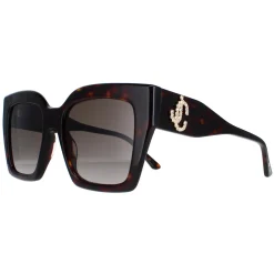 Jimmy Choo Square|Jimmy Choo^Sunglasses Eleni/G/S 086/HA Dark Havana Brown Gradient