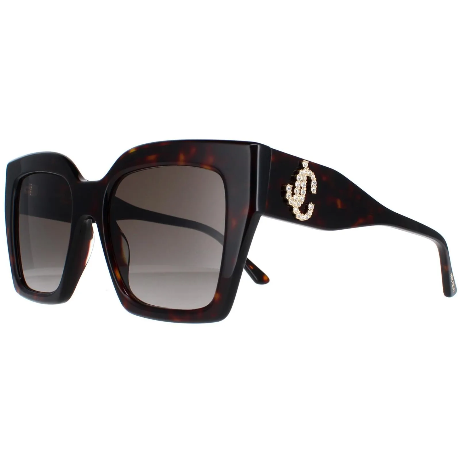 Jimmy Choo Square|Jimmy Choo^Sunglasses Eleni/G/S 086/HA Dark Havana Brown Gradient
