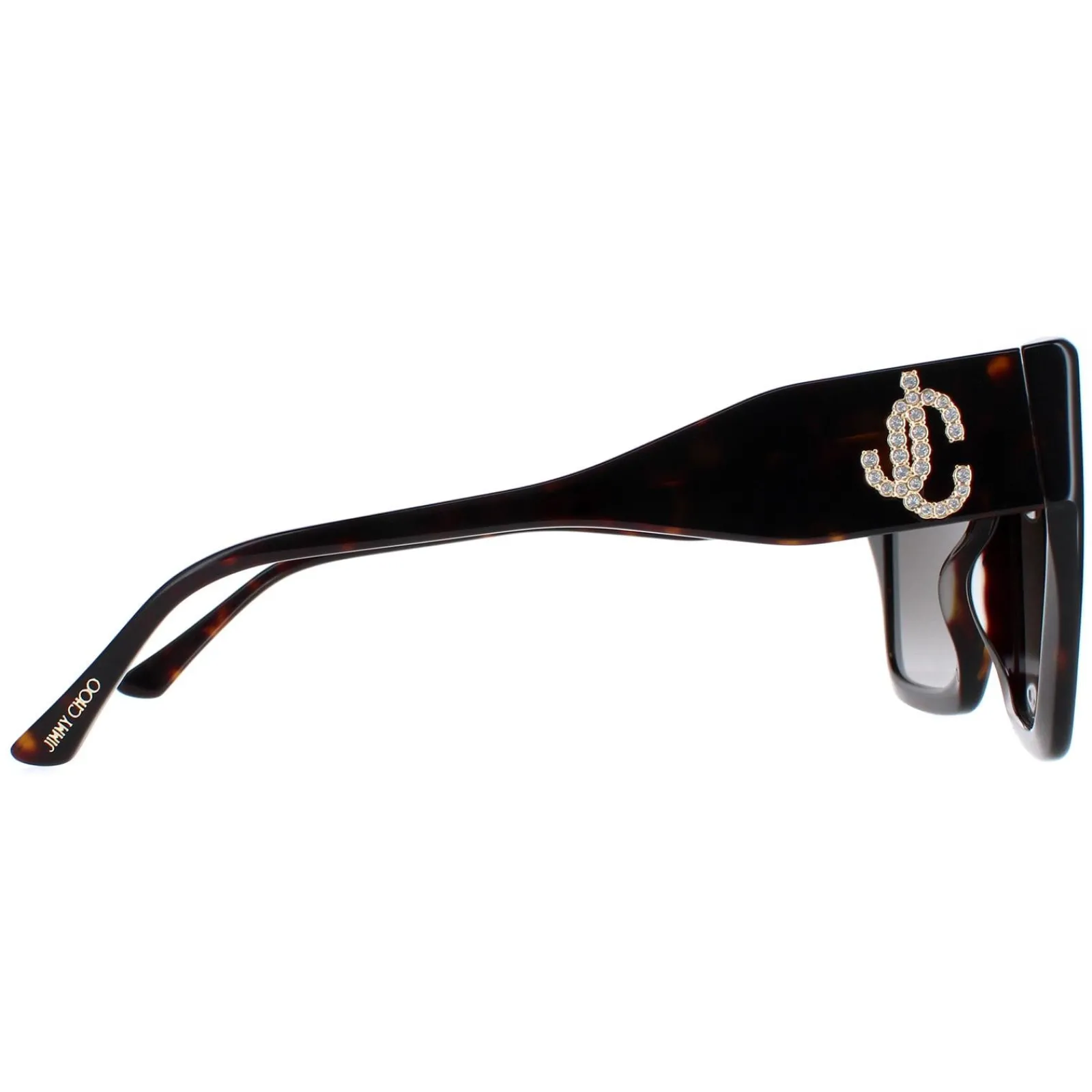 Jimmy Choo Square|Jimmy Choo^Sunglasses Eleni/G/S 086/HA Dark Havana Brown Gradient