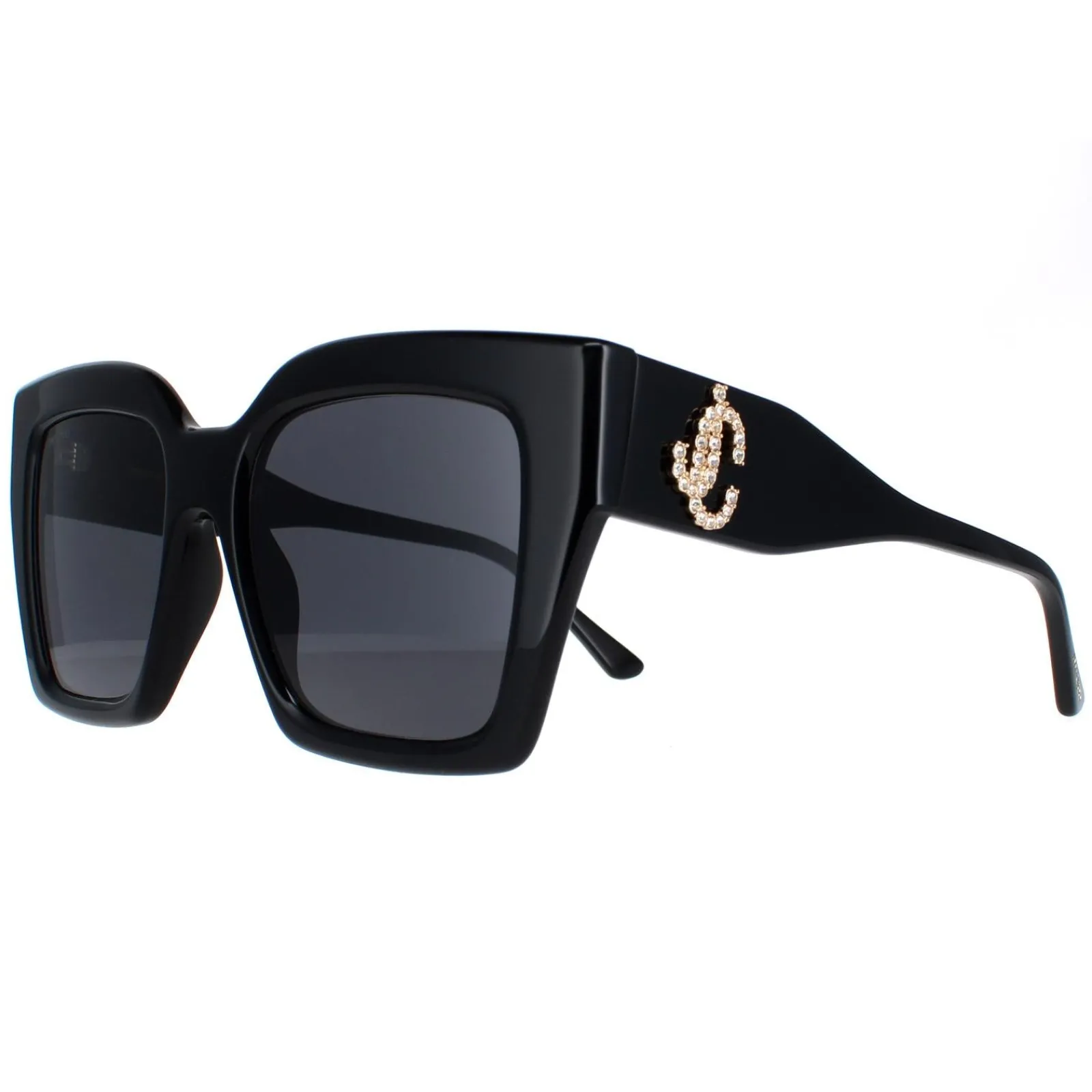 Jimmy Choo Square|Jimmy Choo^Sunglasses Eleni/G/S 807/IR Black Grey