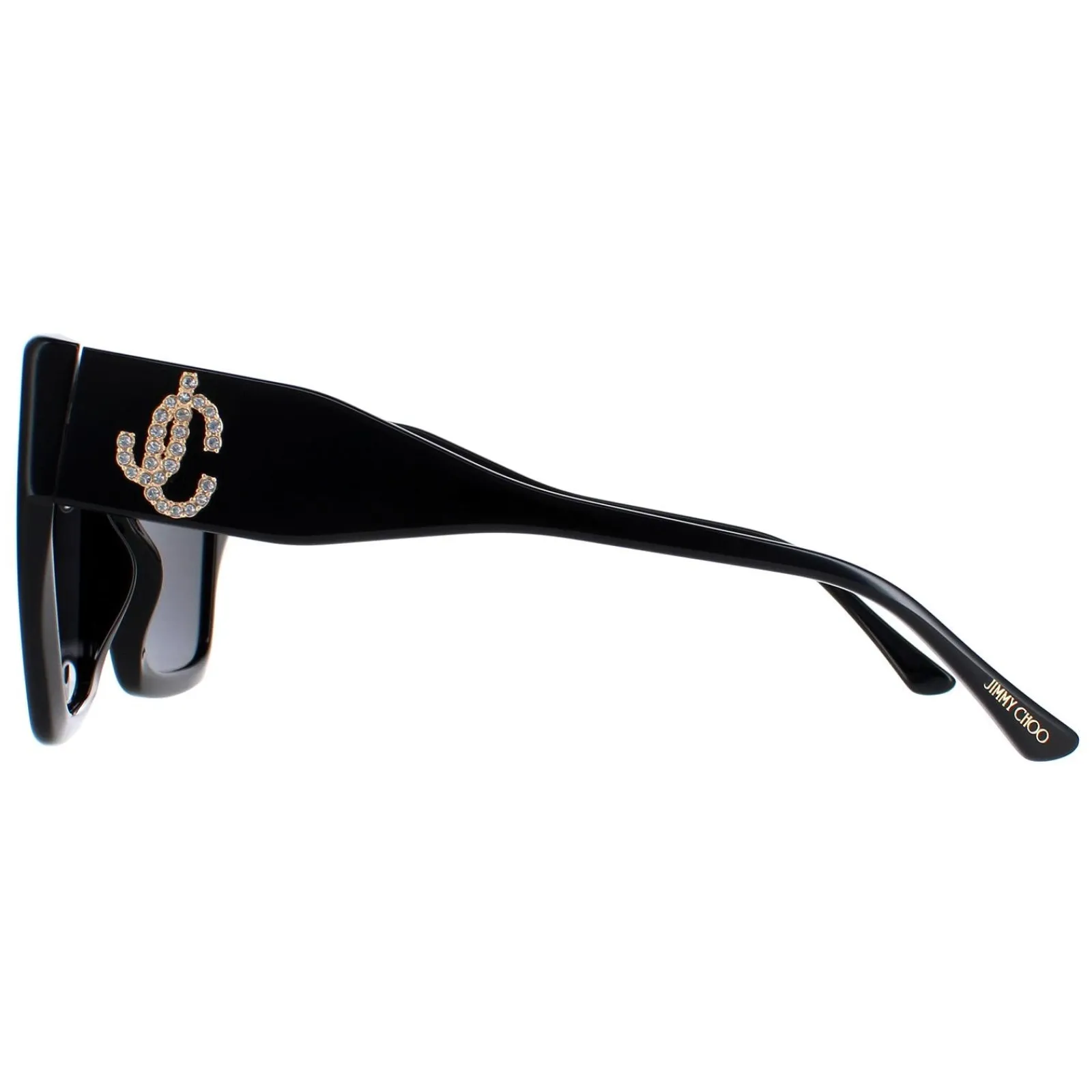 Jimmy Choo Square|Jimmy Choo^Sunglasses Eleni/G/S 807/IR Black Grey