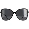 Jimmy Choo Butterfly|Jimmy Choo^Sunglasses FEDE/S 807 IR Black Grey Blue