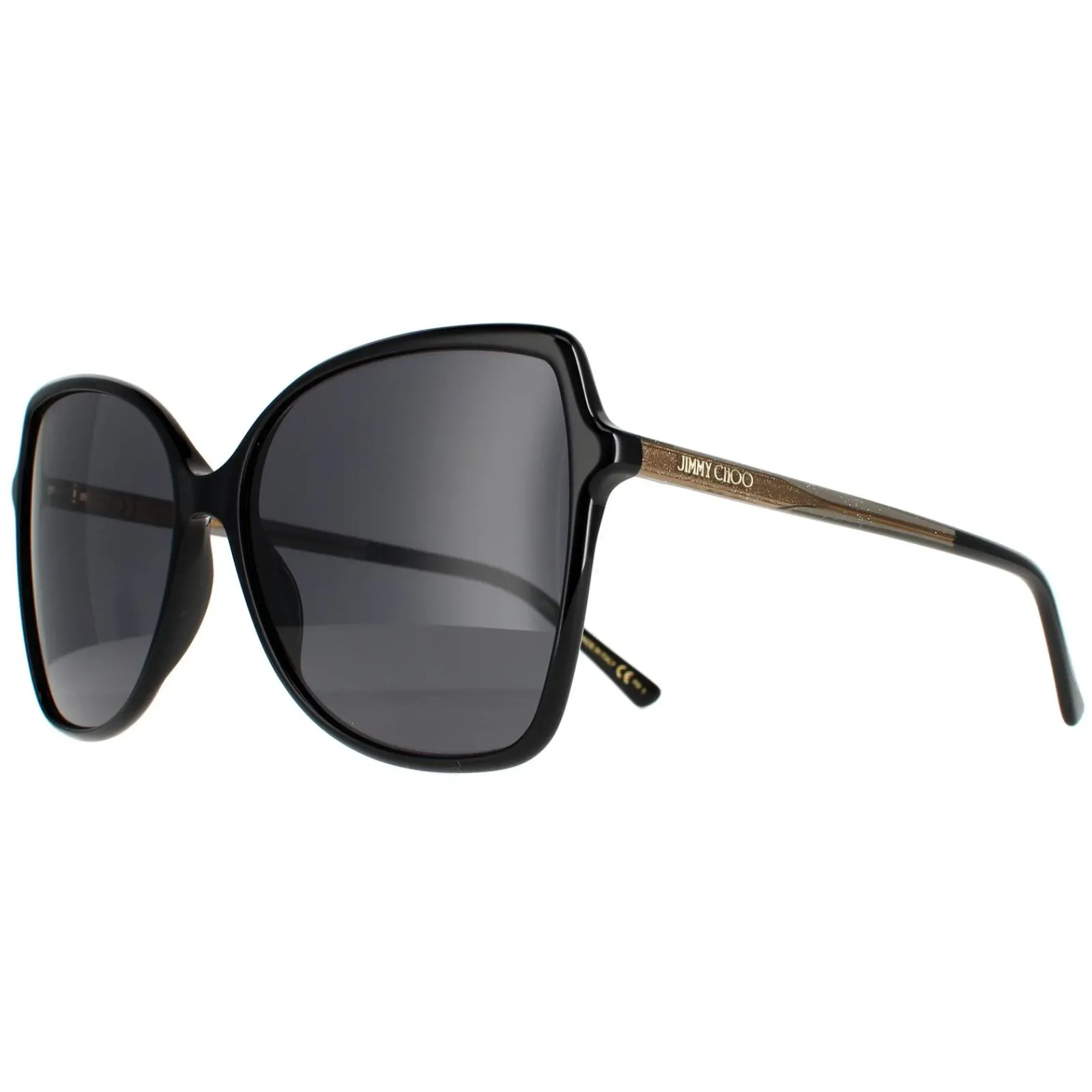 Jimmy Choo Butterfly|Jimmy Choo^Sunglasses FEDE/S 807 IR Black Grey Blue