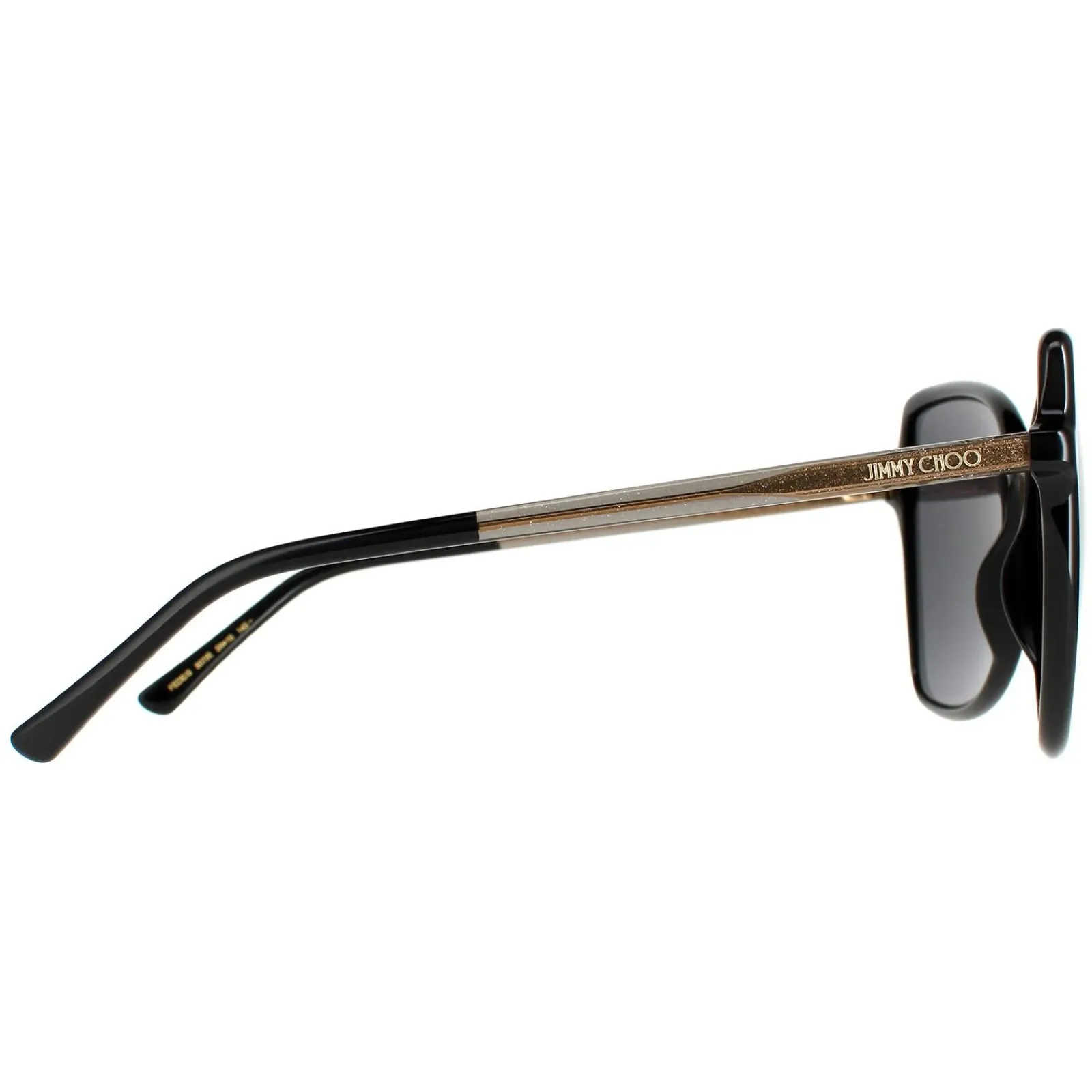 Jimmy Choo Butterfly|Jimmy Choo^Sunglasses FEDE/S 807 IR Black Grey Blue