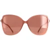 Jimmy Choo Butterfly|Jimmy Choo^Sunglasses FEDE/S FWM 4S Nude Burgundy
