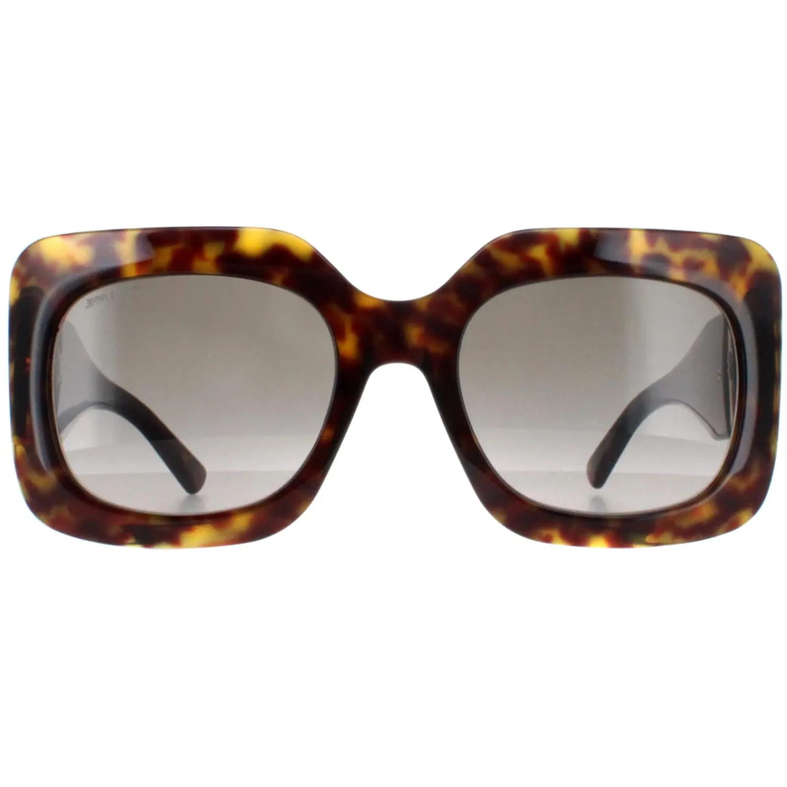 Jimmy Choo Square|Jimmy Choo^Sunglasses GAYA/S 086 HA Havana and Gold Brown Gradient