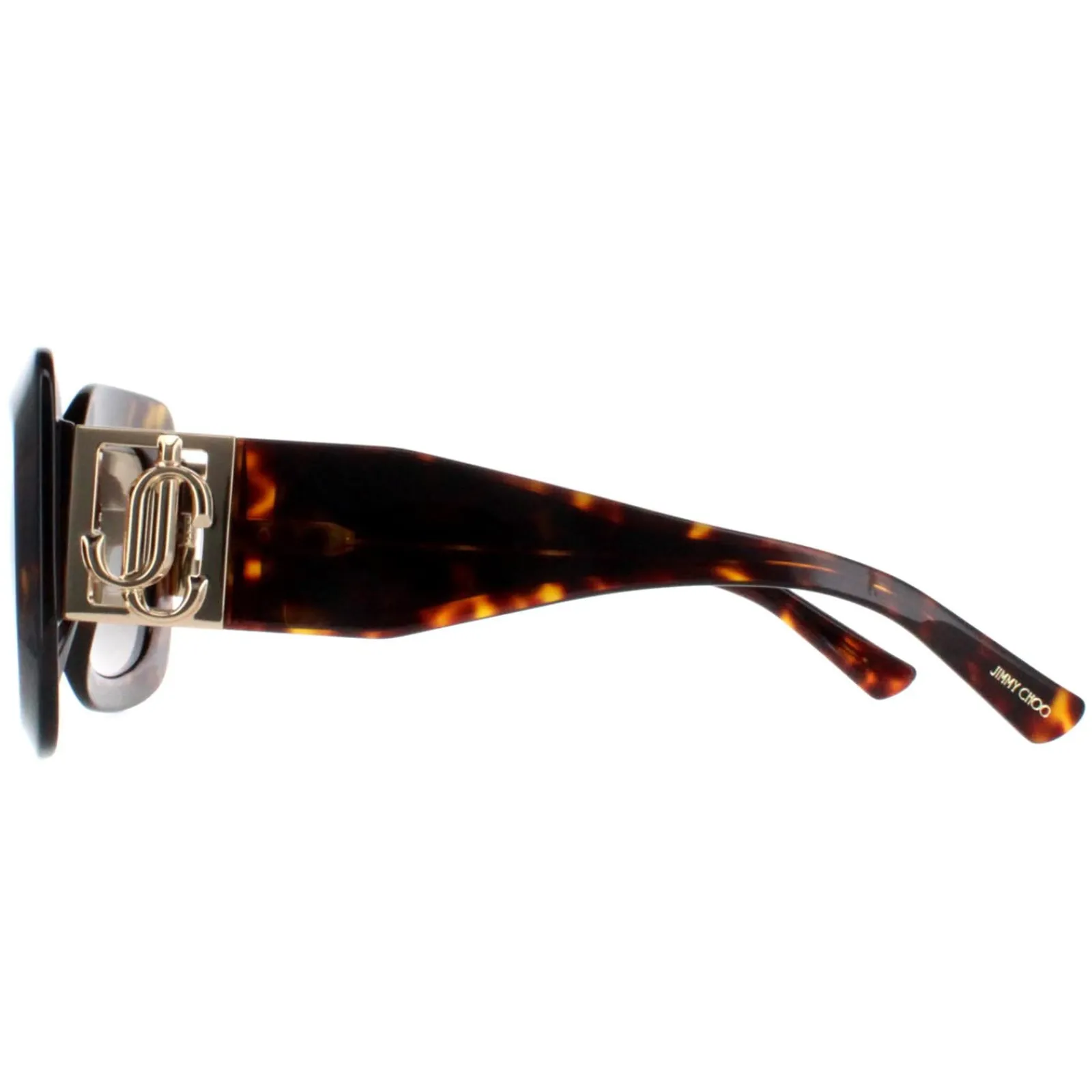 Jimmy Choo Square|Jimmy Choo^Sunglasses GAYA/S 086 HA Havana and Gold Brown Gradient