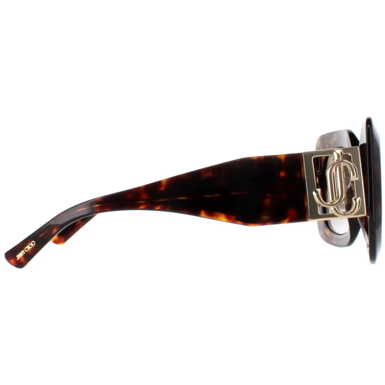 Jimmy Choo Square|Jimmy Choo^Sunglasses GAYA/S 086 HA Havana and Gold Brown Gradient