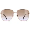 Jimmy Choo Square|Jimmy Choo^Sunglasses HESTER/S VO1 QR Gold Brown Gradient Blue
