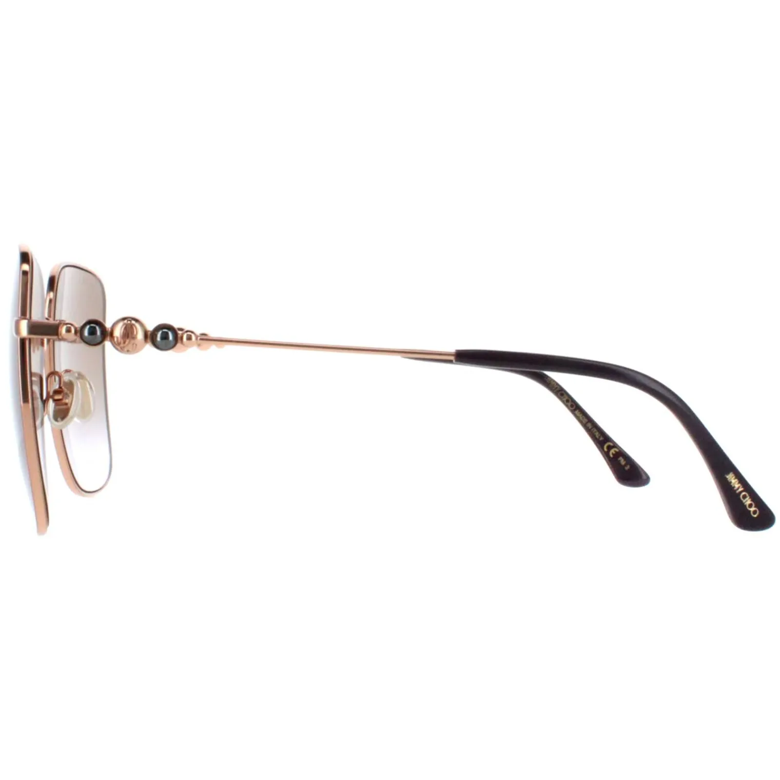 Jimmy Choo Square|Jimmy Choo^Sunglasses HESTER/S VO1 QR Gold Brown Gradient Blue