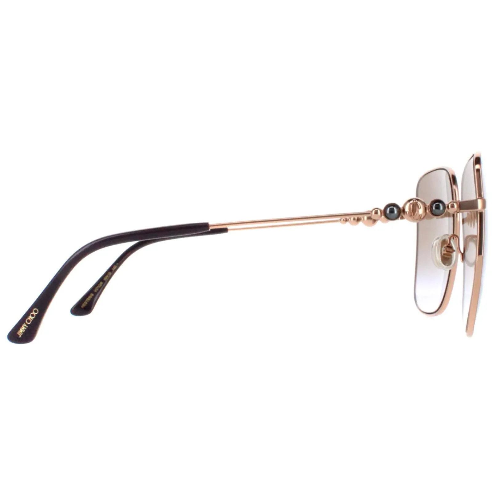 Jimmy Choo Square|Jimmy Choo^Sunglasses HESTER/S VO1 QR Gold Brown Gradient Blue