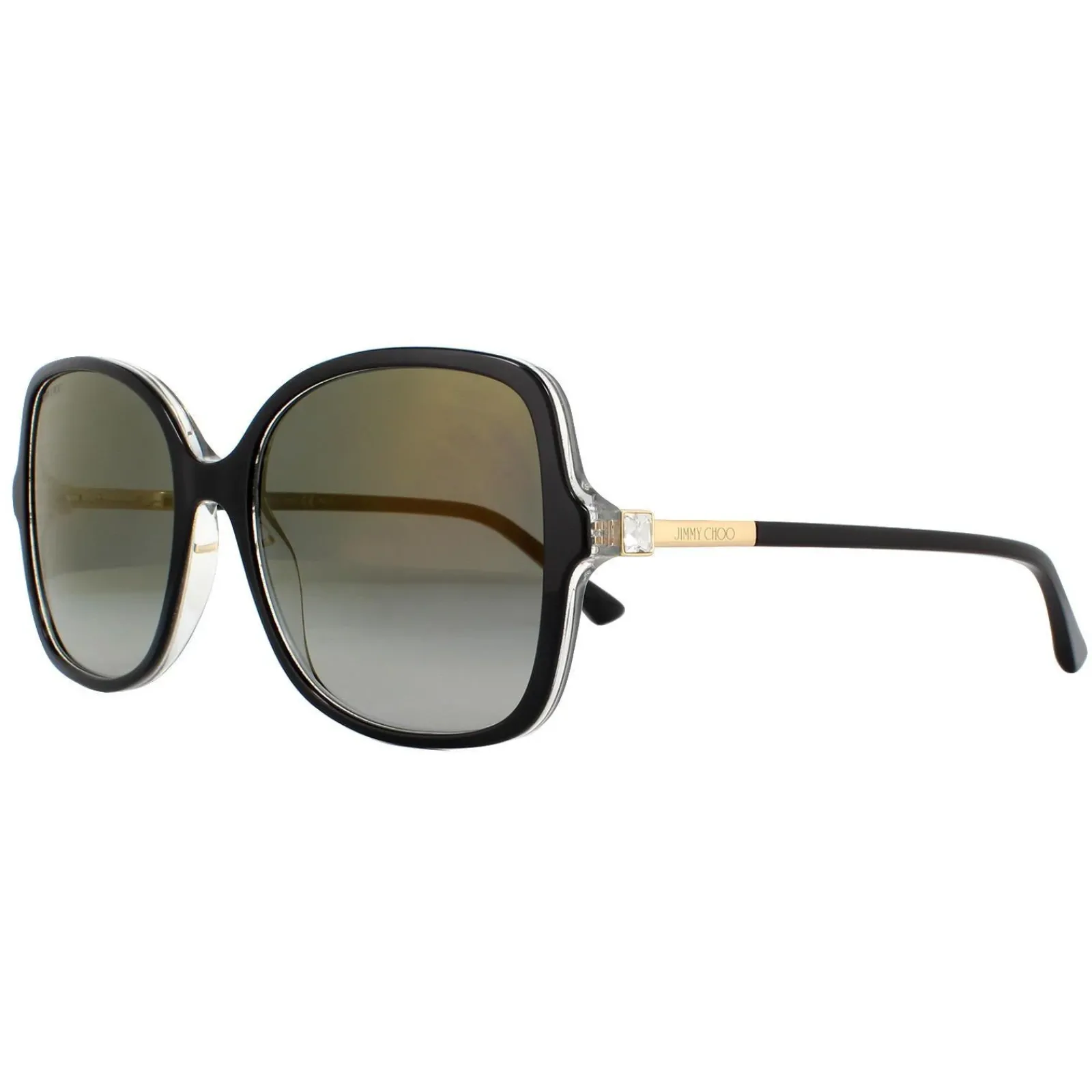 Jimmy Choo Butterfly|Jimmy Choo^Sunglasses JUDY/S 807 FQ Black Transparent Grey Gradient Go