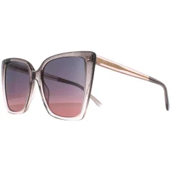 Jimmy Choo Cat-Eye|Jimmy Choo^Sunglasses LESSIE/S S KON Nude Glitter Grey Fuchsia