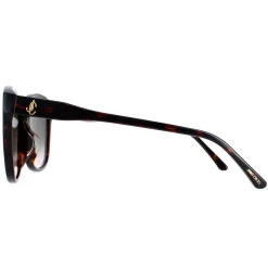 Jimmy Choo Square|Jimmy Choo^Sunglasses Lidie/F/SK 086/HA Dark Havana Brown Gradient