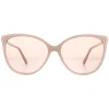 Jimmy Choo Cat-Eye|Jimmy Choo^Sunglasses Lissa/S KON K1 Nude Glitter Gold Mirror