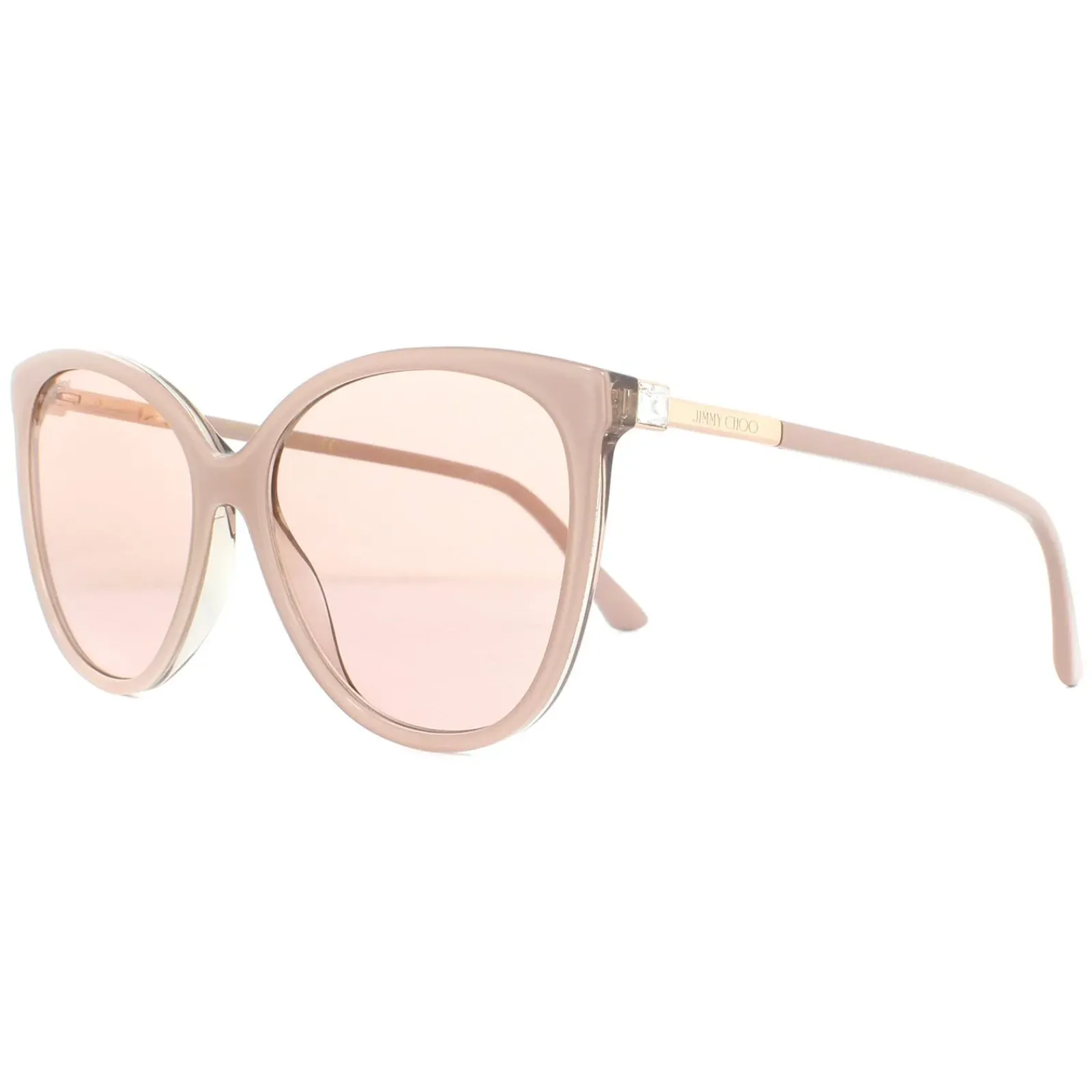Jimmy Choo Cat-Eye|Jimmy Choo^Sunglasses Lissa/S KON K1 Nude Glitter Gold Mirror