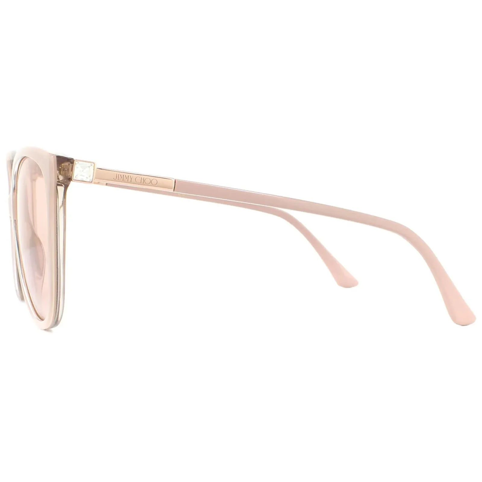 Jimmy Choo Cat-Eye|Jimmy Choo^Sunglasses Lissa/S KON K1 Nude Glitter Gold Mirror