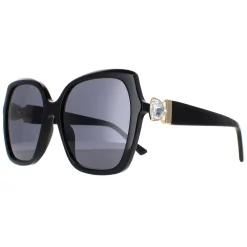 Jimmy Choo Square|Jimmy Choo^Sunglasses MANON/G/S 807 IR Black Grey Blue