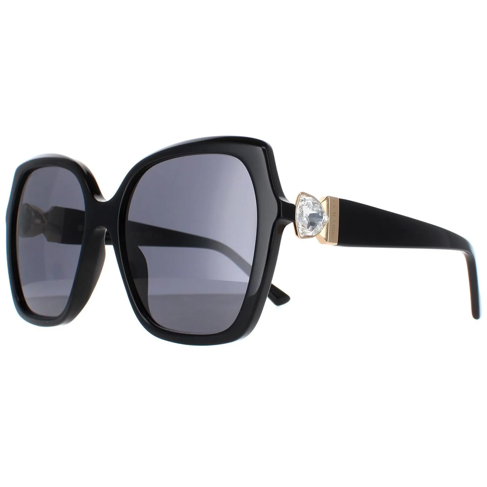 Jimmy Choo Square|Jimmy Choo^Sunglasses MANON/G/S 807 IR Black Grey Blue