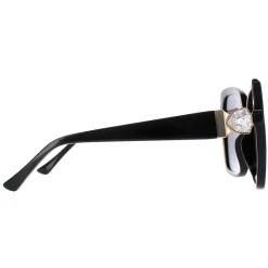 Jimmy Choo Square|Jimmy Choo^Sunglasses MANON/G/S 807 IR Black Grey Blue