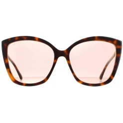Jimmy Choo Cat-Eye|Jimmy Choo^Sunglasses Nat/S 0T4 K1 Havana Pink Gold Mirror