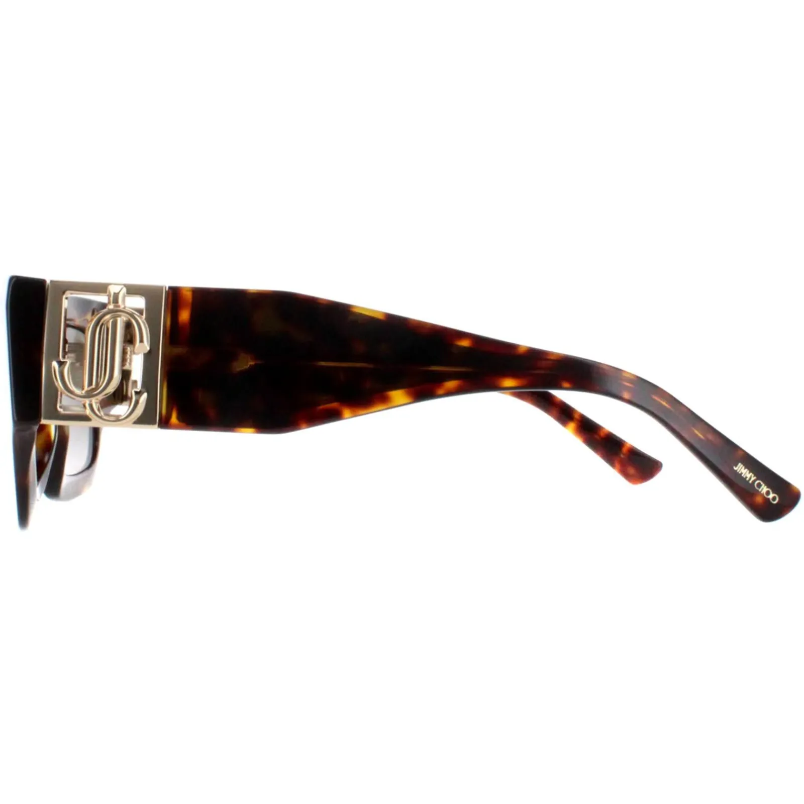 Jimmy Choo Square|Jimmy Choo^Sunglasses NENA/S 086 HA Havana and Gold Brown Gradient