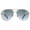 Jimmy Choo Aviator|Jimmy Choo^Sunglasses OLLY/S 2M2 9O Black Gold Dark Grey Gradient