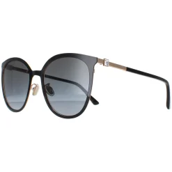 Jimmy Choo Cat-Eye|Jimmy Choo^Sunglasses ORIA/G/SK 2M2 9O Black Gold Dark Grey Gradient