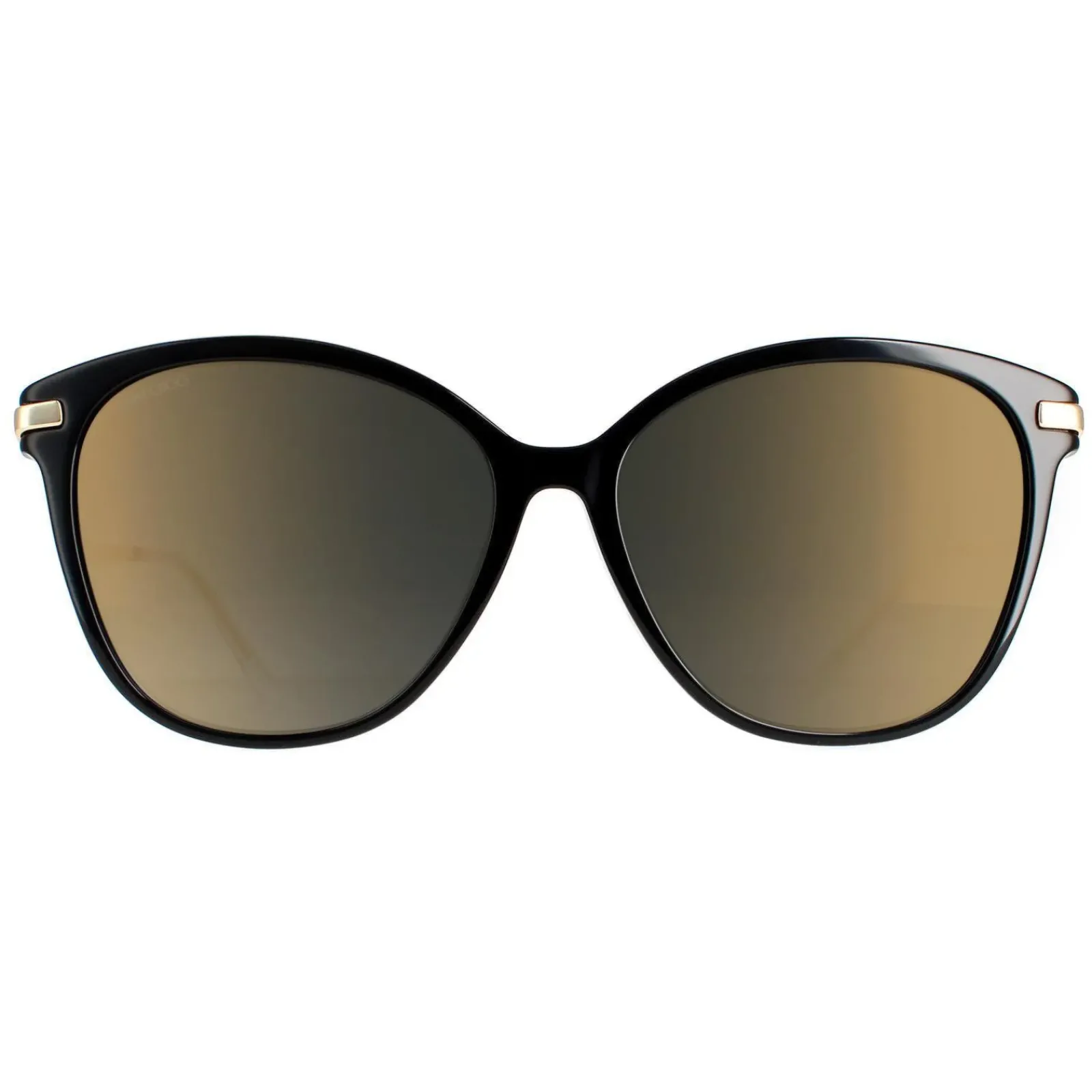 Jimmy Choo Cat-Eye|Jimmy Choo^Sunglasses Peg/F/S 807 FQ Black Grey Gradient Gold Mirror