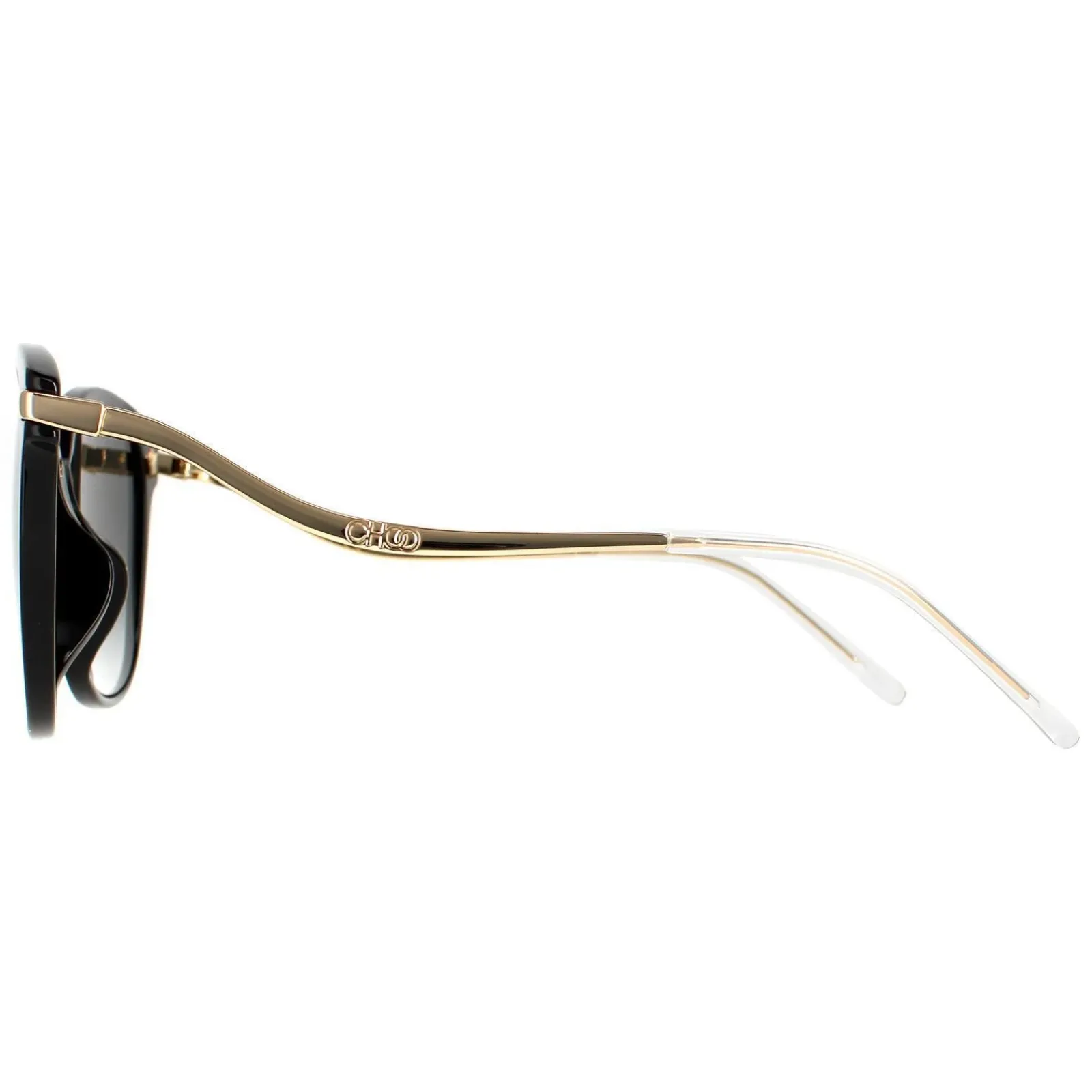 Jimmy Choo Cat-Eye|Jimmy Choo^Sunglasses Peg/F/S 807 FQ Black Grey Gradient Gold Mirror