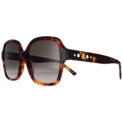 Jimmy Choo Square|Jimmy Choo^Sunglasses Rella/G/S 086/HA Dark Havana Brown Gradient