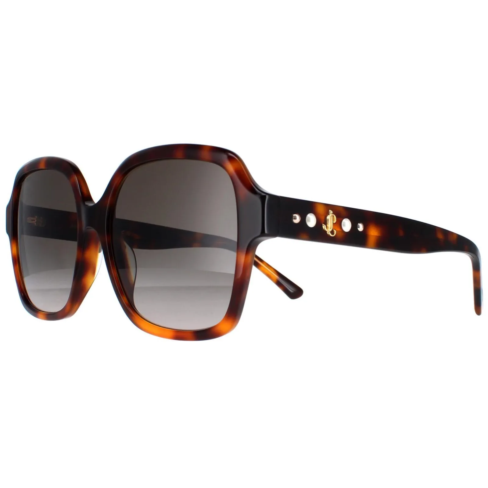 Jimmy Choo Square|Jimmy Choo^Sunglasses Rella/G/S 086/HA Dark Havana Brown Gradient