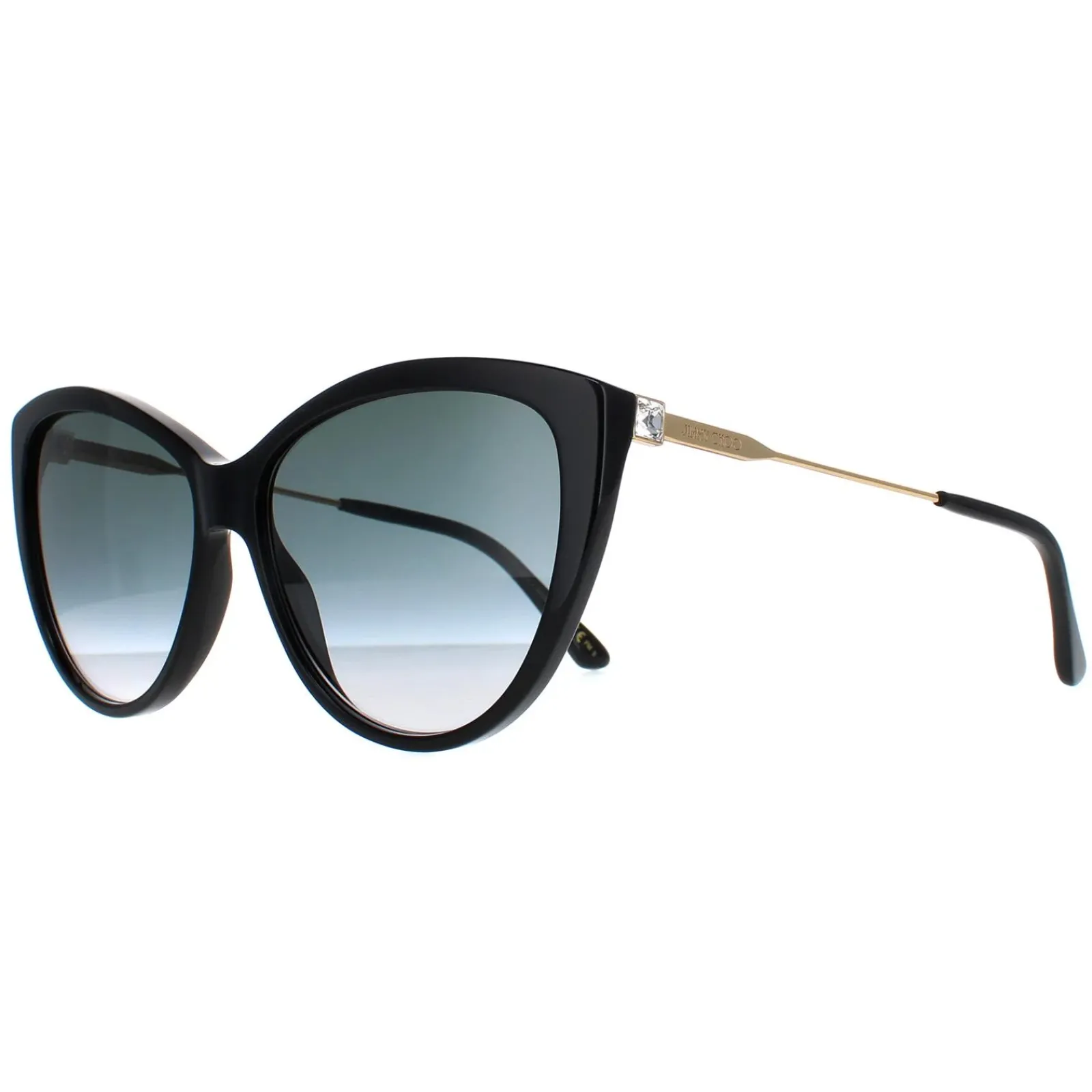 Jimmy Choo Cat-Eye|Jimmy Choo^Sunglasses RYM/S 807 9O Black Dark Grey Gradient