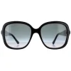 Jimmy Choo Square|Jimmy Choo^Sunglasses SADIE/S 807 9O Black Dark Grey Gradient