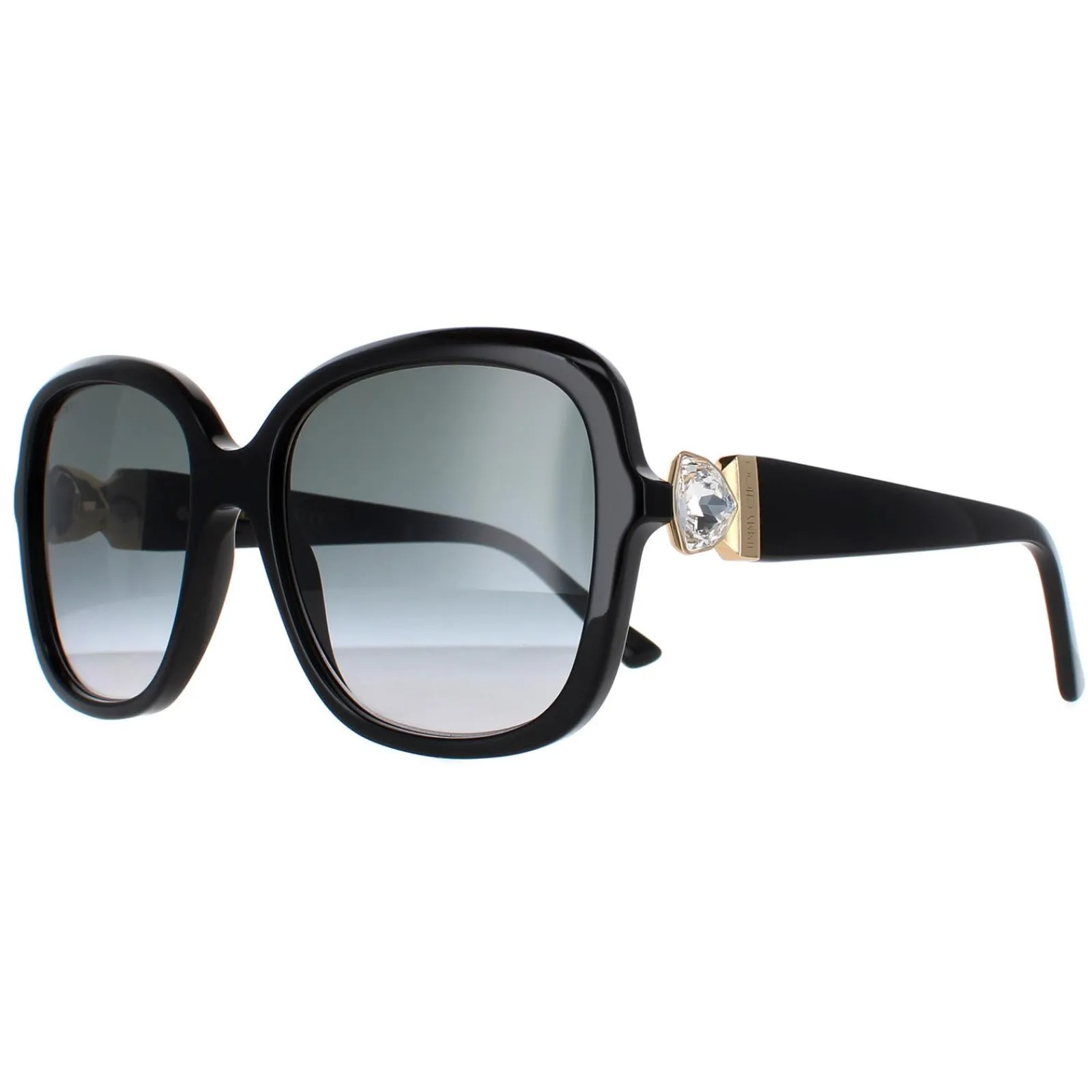Jimmy Choo Square|Jimmy Choo^Sunglasses SADIE/S 807 9O Black Dark Grey Gradient