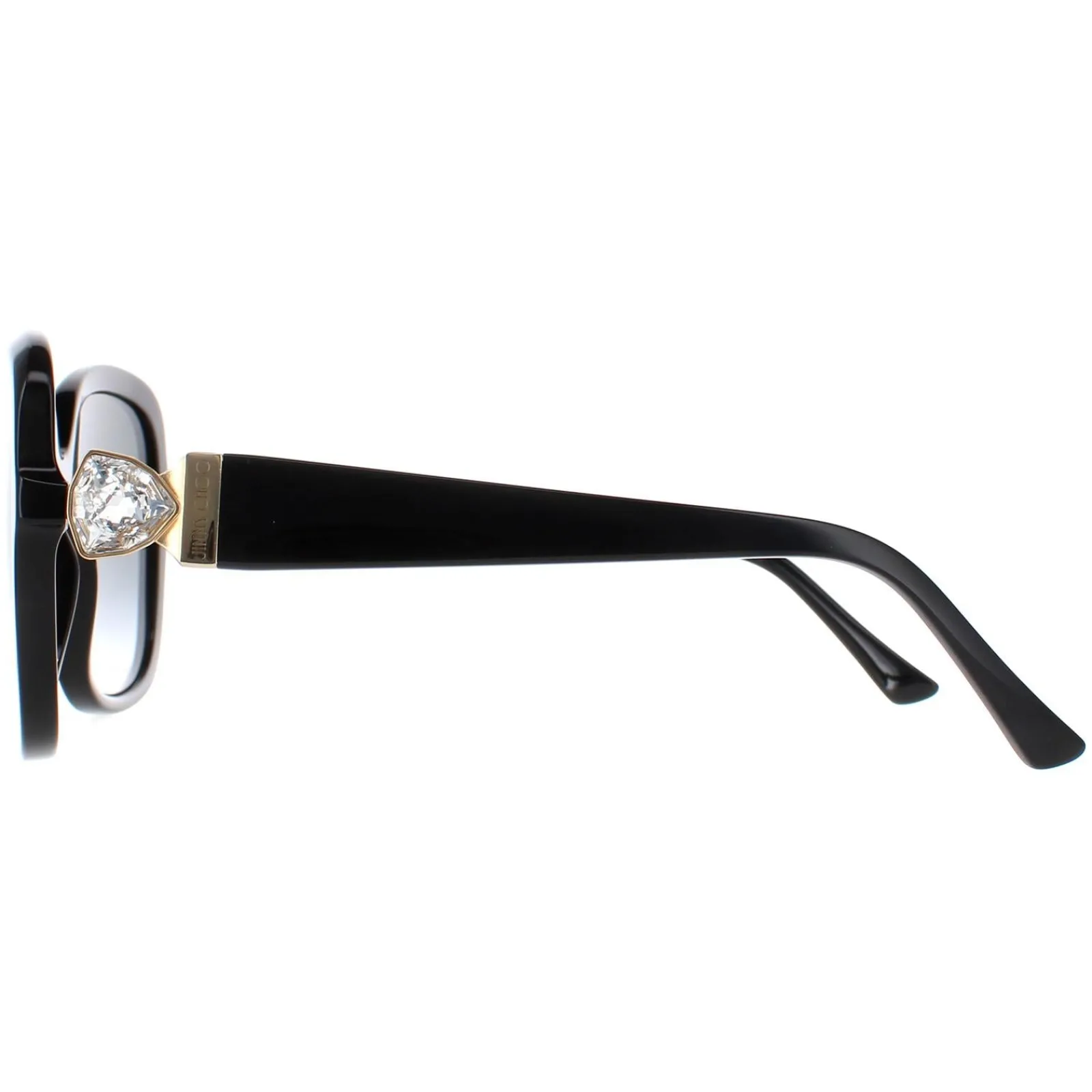 Jimmy Choo Square|Jimmy Choo^Sunglasses SADIE/S 807 9O Black Dark Grey Gradient