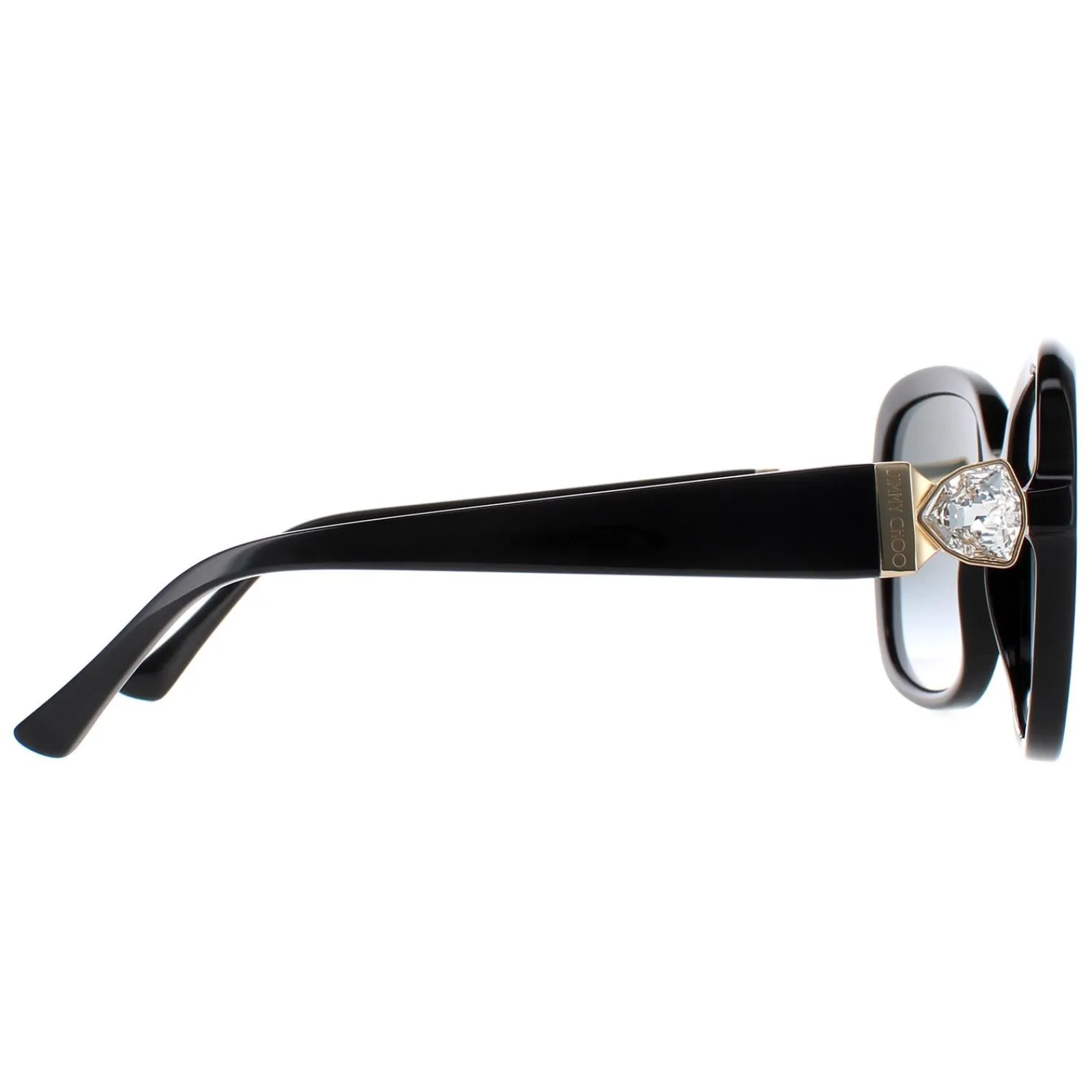 Jimmy Choo Square|Jimmy Choo^Sunglasses SADIE/S 807 9O Black Dark Grey Gradient