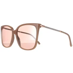 Jimmy Choo Square|Jimmy Choo^Sunglasses SCILLA/S FWM 2S Nude Pink Flash Silver Mirror