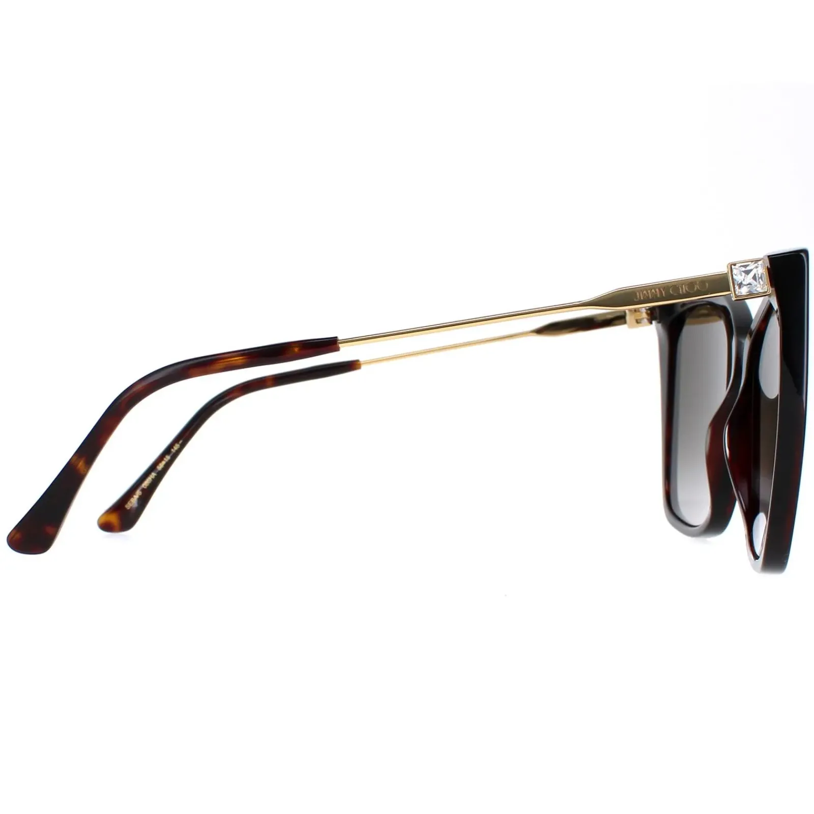 Jimmy Choo Cat-Eye|Jimmy Choo^Sunglasses Seba/S 086/HA Dark Havana Brown Gradient