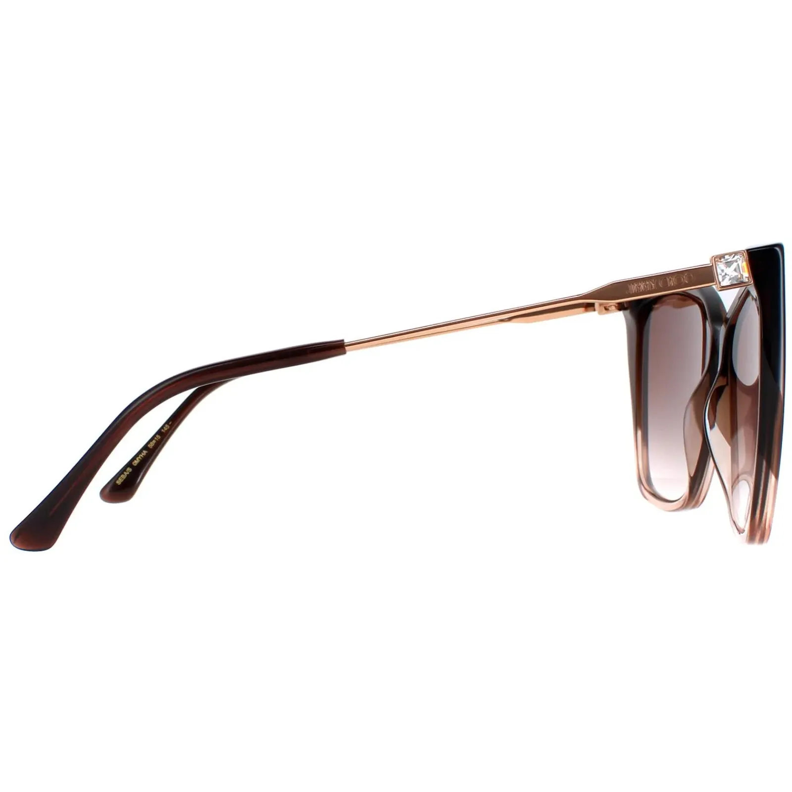 Jimmy Choo Cat-Eye|Jimmy Choo^Sunglasses Seba/S 0MY/HA Brown Shaded Beige Brown Gradient