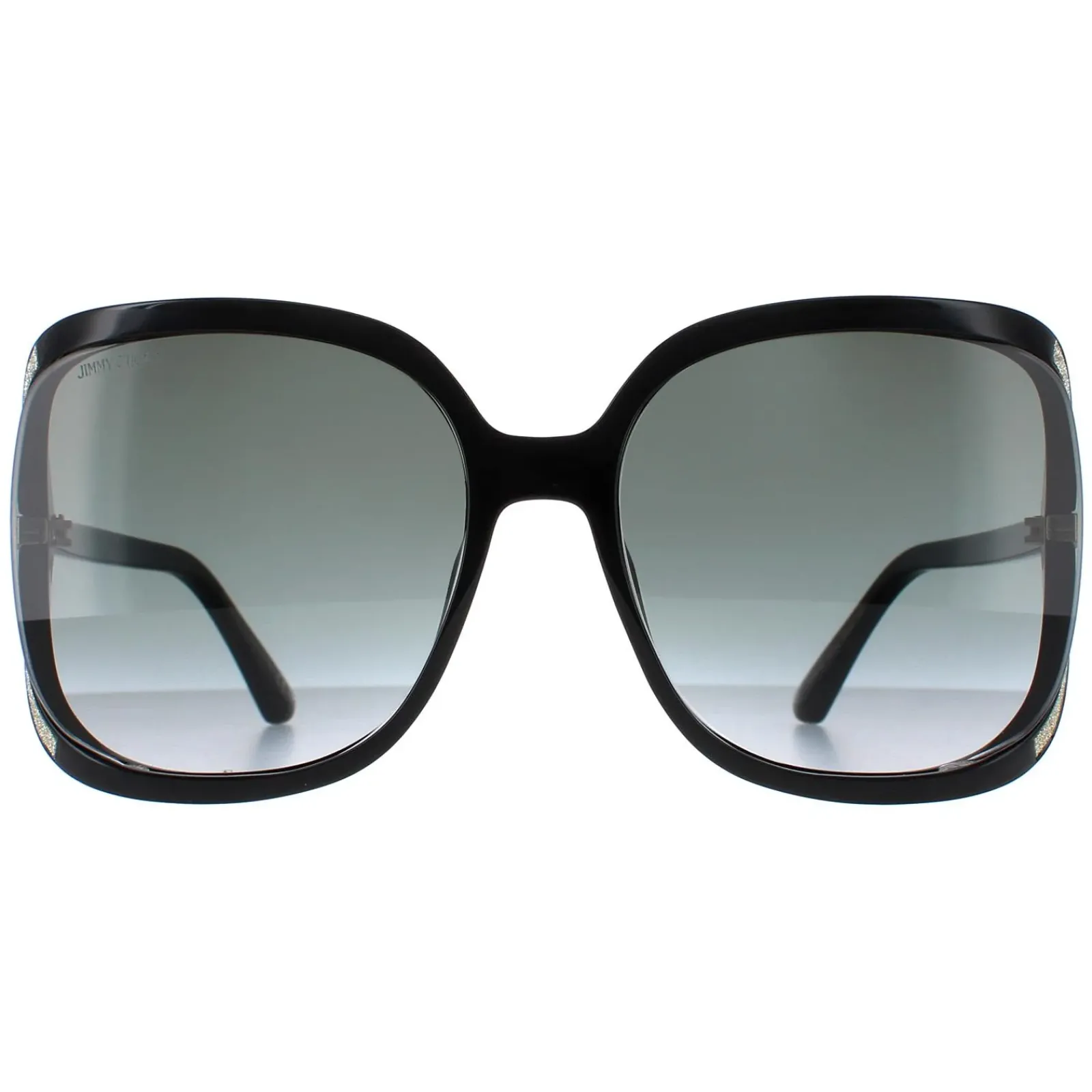 Jimmy Choo Butterfly|Jimmy Choo^Sunglasses TILDA/G/S 807 9O Black Dark Grey Gradient