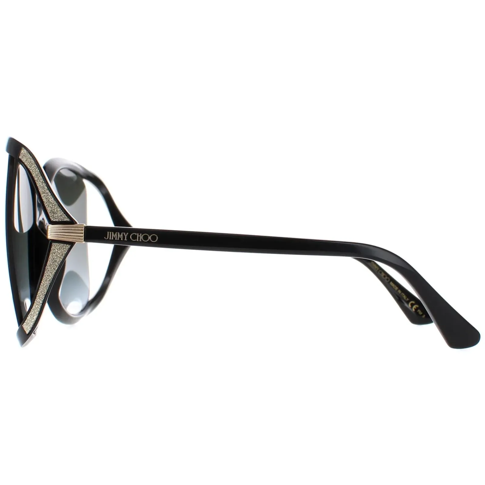 Jimmy Choo Butterfly|Jimmy Choo^Sunglasses TILDA/G/S 807 9O Black Dark Grey Gradient