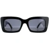 Jimmy Choo Rectangle|Jimmy Choo^Sunglasses VITA/S 807 IR Black Grey Blue
