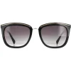 Karen Millen Rectangle^Sunglasses KM5044 001 Black Grey Gradient