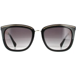 Karen Millen Rectangle^Sunglasses KM5044 001 Black Grey Gradient